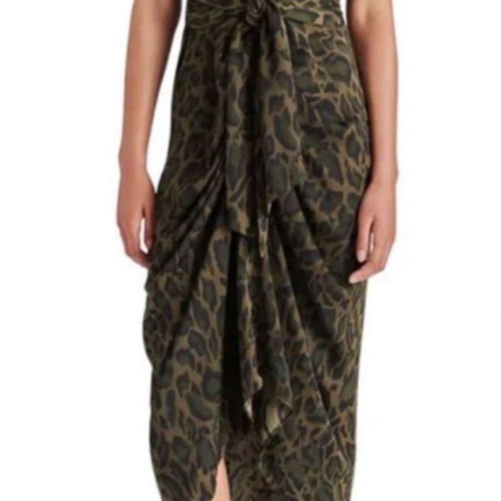 Leopard Print Midi dress